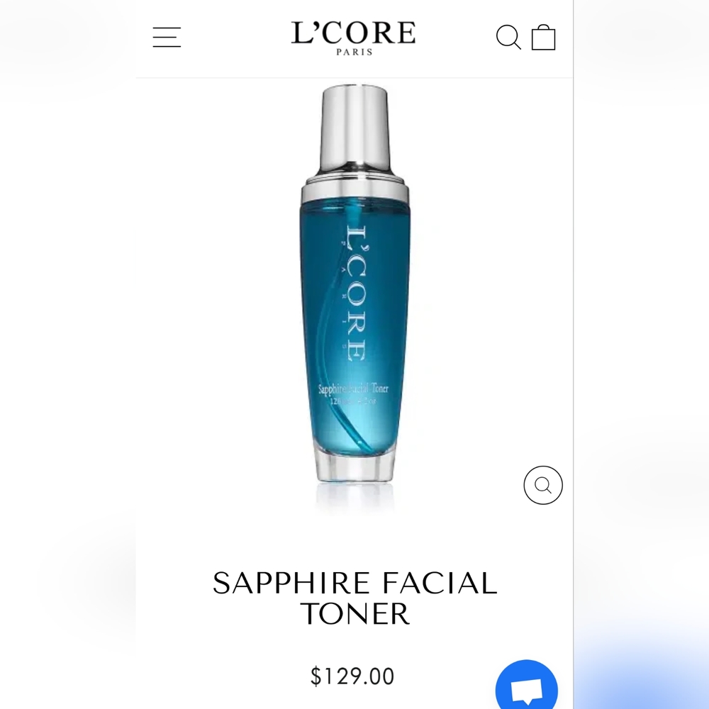 L'CORE PARIS SAPPHIRE FACE TONER